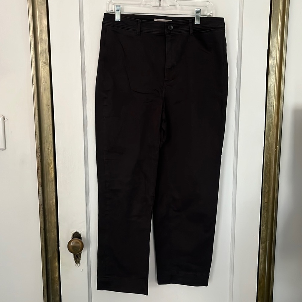 Everlane black straight trousers